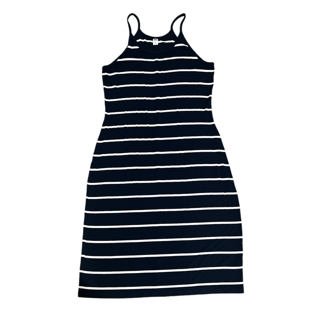 Rib-Knit Halter Midi Dress